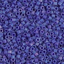 Miyuki delica Beads 11/0 - Matted opaque cobalt ab DB-880